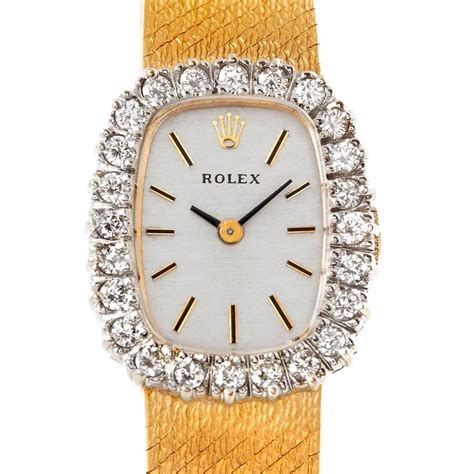 vintage women rolex diamond watch cocktail|vintage Rolex quartz ladies watch.